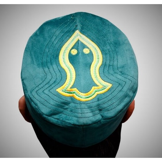 Kufi Nalain Cap Sea Green Sufi Muslim Hat