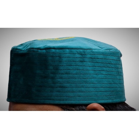 Kufi Nalain Cap Sea Green Sufi Muslim Hat
