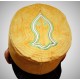 Kufi Nalain Cap Yellow Sufi Muslim Hat