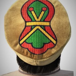 Kufi Nalain Cap Golden Mawlid Hat