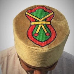 Kufi Nalain Cap Golden Mawlid Hat