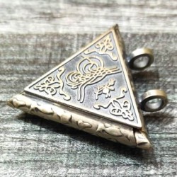 Triangle Silver Locket for Taweez