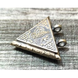 Triangle Silver Locket for Taweez