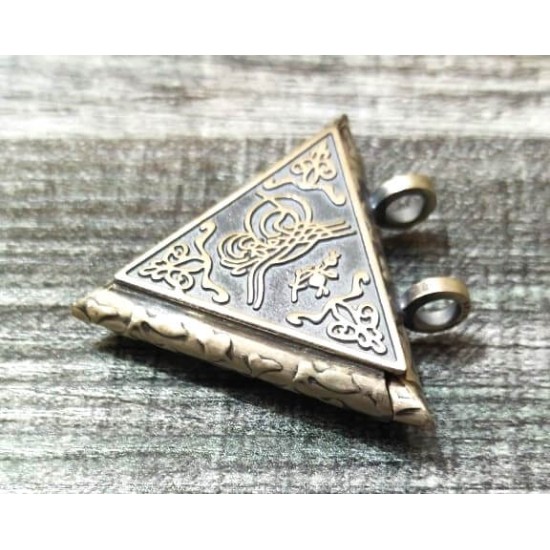 Triangle Silver Locket for Taweez