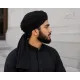 Black Turban Cloth for Imama and Dastar – Traditional Cotton Islamic Headwear Fabric