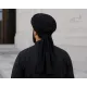 Black Turban Cloth for Imama and Dastar – Traditional Cotton Islamic Headwear Fabric