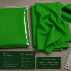 Green Turban Cloth for Imama and Dastar – Traditional Islamic Cotton Fabric