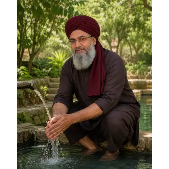 Maroon Turban Cloth for Imama and Dastar – Traditional Islamic Cotton Fabric