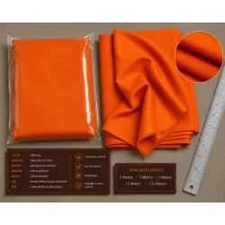 Orange Turban Cloth for Imama and Dastar – Traditional Islamic Cotton Fabric