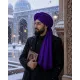 Purple Turban Cloth for Imama and Dastar – Traditional Islamic Cotton Fabric