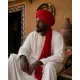 Solid Red Turban Cloth for Imama and Dastar – Traditional Islamic Cotton Fabric