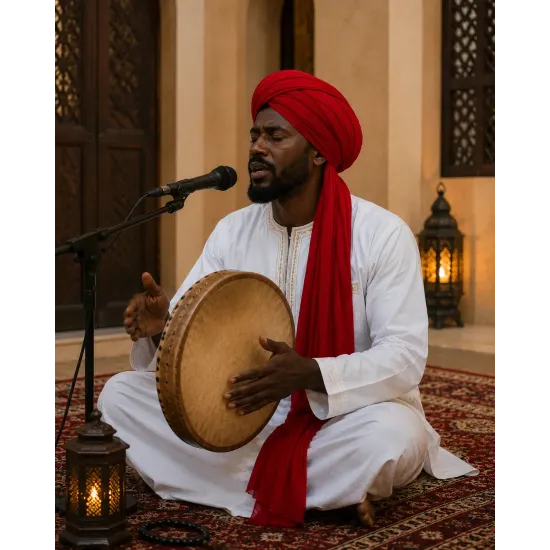 Solid Red Turban Cloth for Imama and Dastar – Traditional Islamic Cotton Fabric