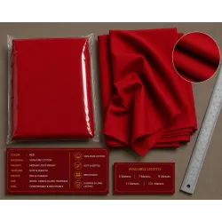 Solid Red Turban Cloth for Imama and Dastar – Traditional Islamic Cotton Fabric