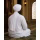 White Turban Cloth for Imama and Dastar – Traditional Islamic Cotton Fabric