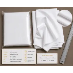 White Turban Cloth for Imama and Dastar – Traditional Islamic Cotton Fabric
